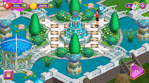 Royal garden tales: Match 3 castle decoration captura de tela 1