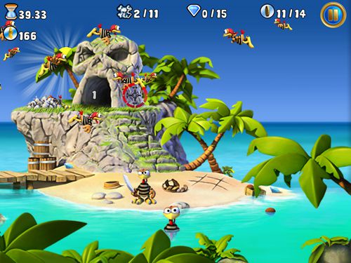 Coqs-pirates fous: Moorhuhn pour iPhone gratuitement