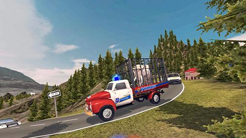 Angry animals: Police transport for Android