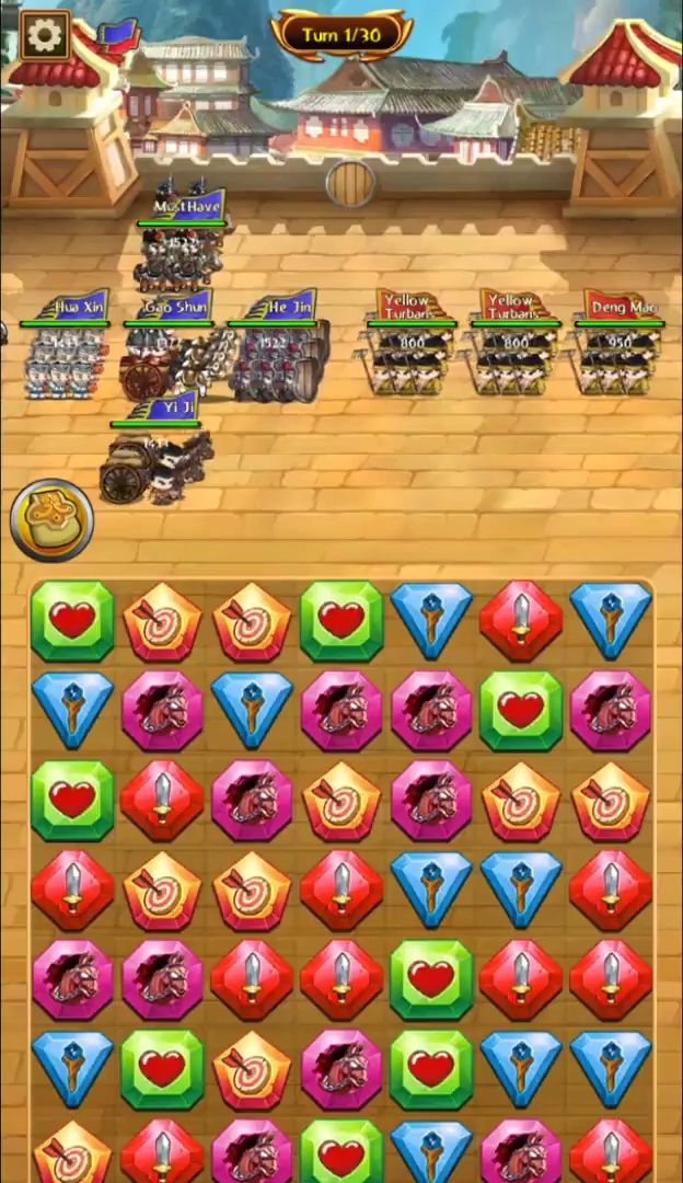 Match 3 Kingdoms: Epic Puzzle War Strategy Game captura de pantalla 1