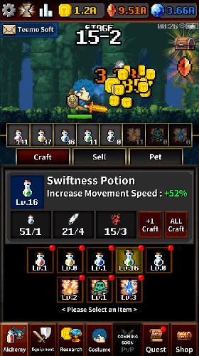 Dungeon and alchemist para Android