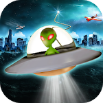 Alien spaceship war: Aircraft fighter ícone