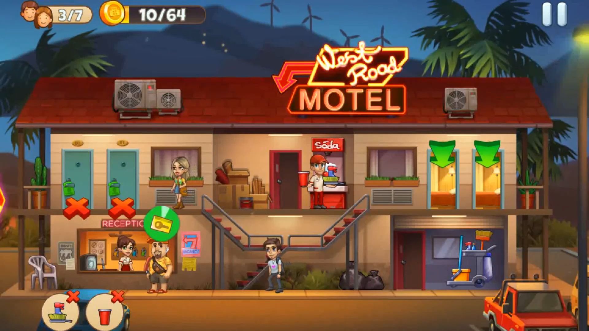 Doorman Story: Hotel team tycoon captura de tela 1