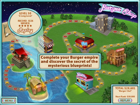 Burger shop for iPhone