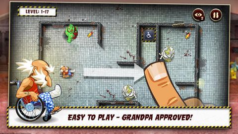 Grandpa and the zombies: Take care of your brain! for iPhone for free