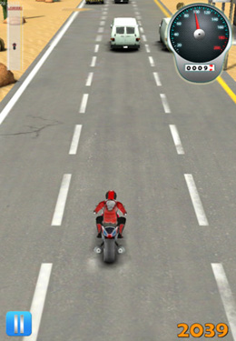 Raça de motocicletas 001 para iPhone grátis
