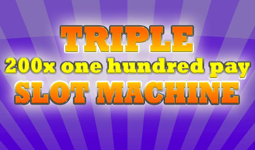 Triple 200x one hundred pay: Slot machine icon