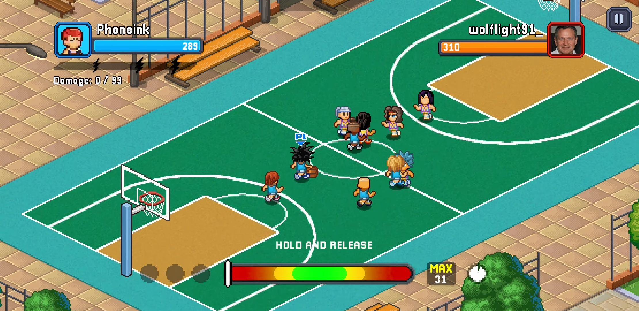Pixel Basketball: Multiplayer capture d'écran 1