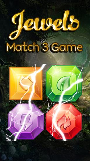 Elemental jewels: Match 3 game captura de tela 1