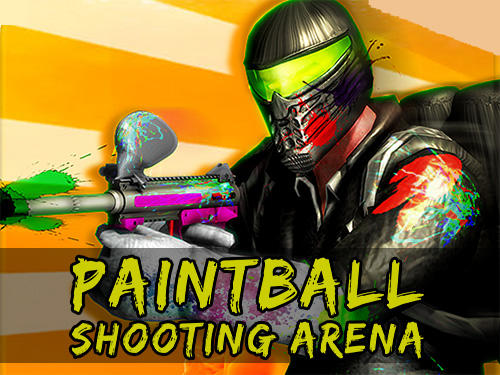 Paintball shooting arena: Real battle field combat icon