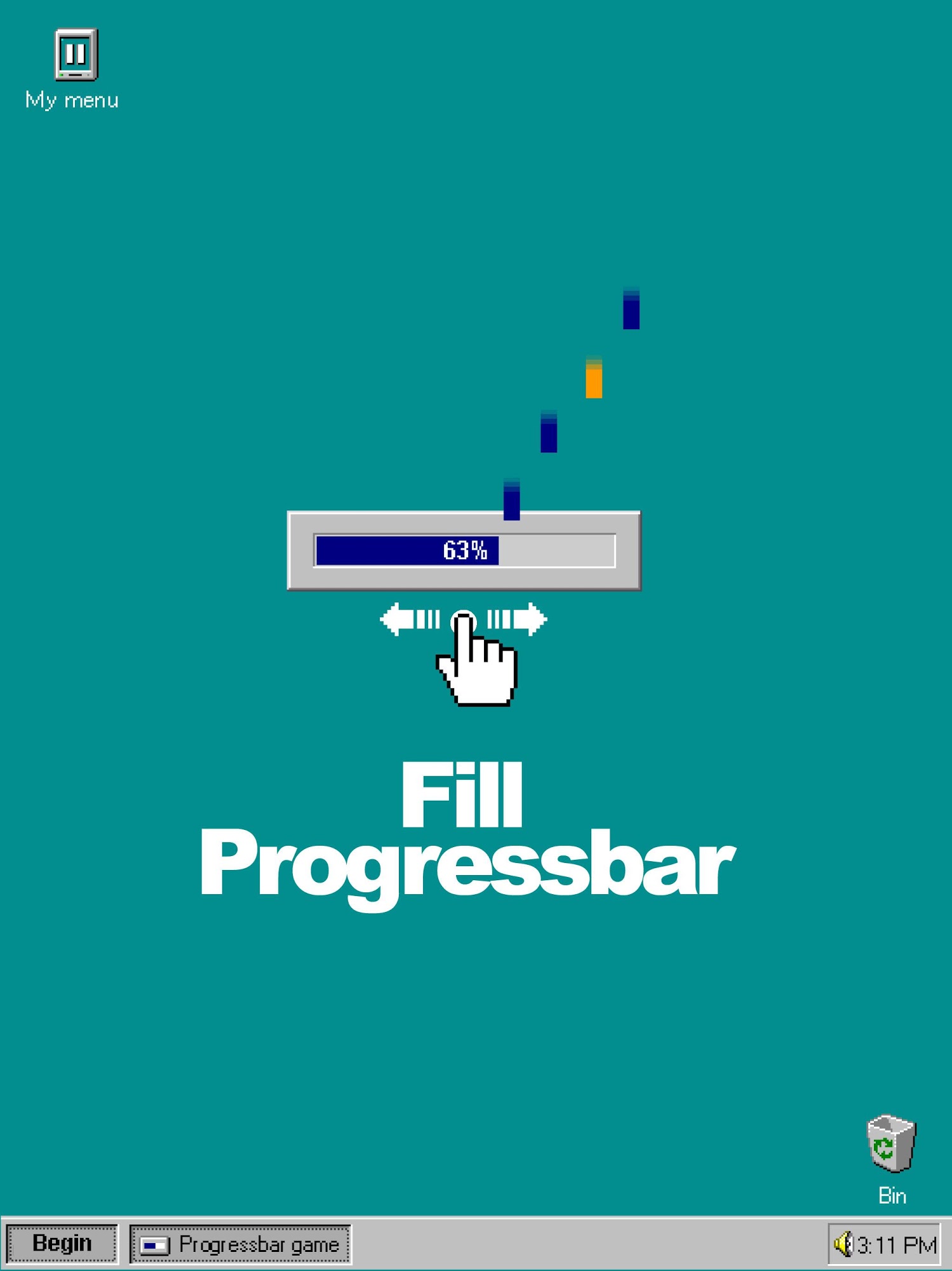 Progressbar95 - easy, nostalgic hyper-casual game for Android