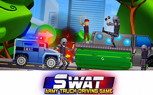 Elite SWAT car racing: Army truck driving game icône