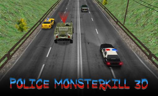 Police monsterkill 3d capture d'écran 1