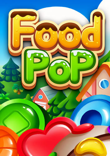 Food pop: New puzzle gravity world. Food burst 2 captura de pantalla 1