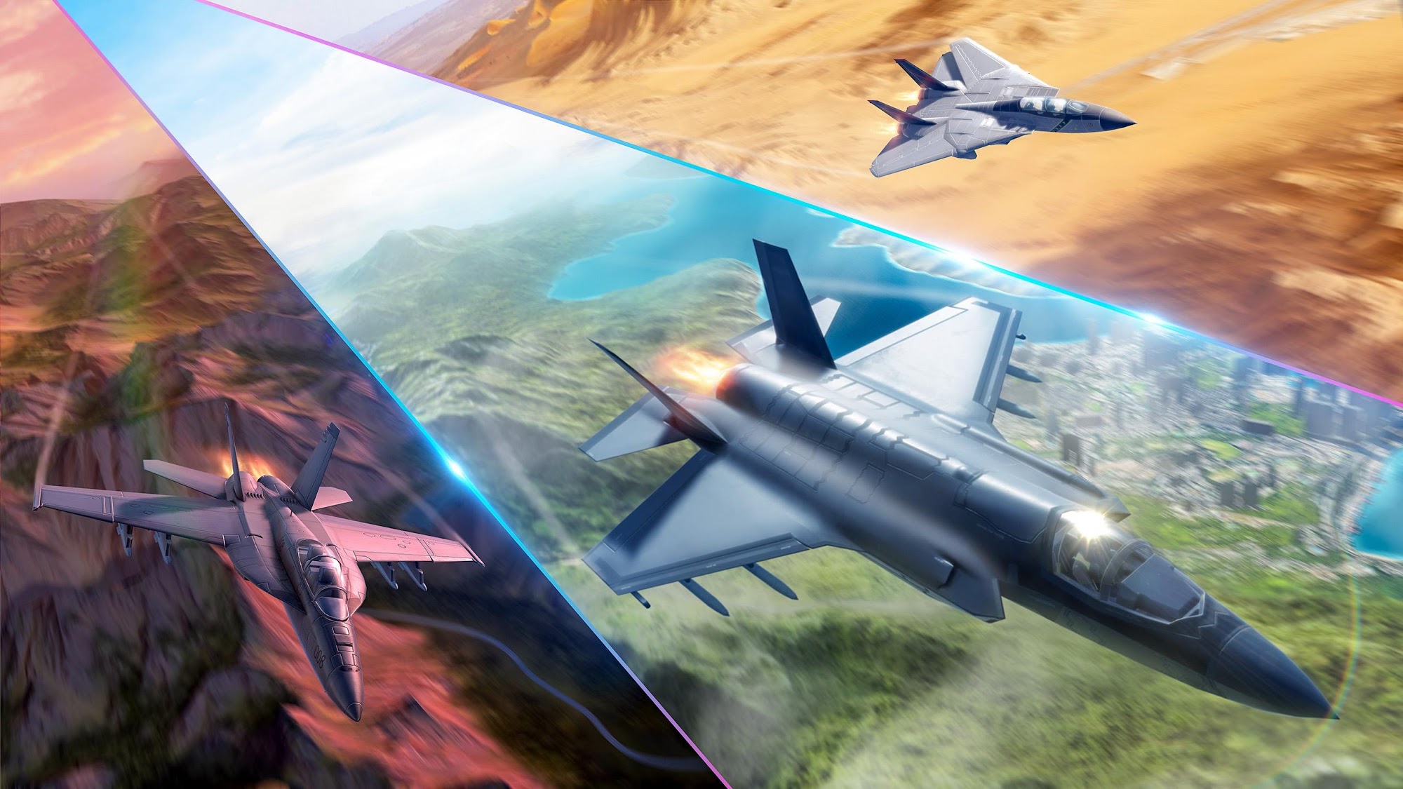 Sky Combat: war planes online simulator PVP скріншот 1