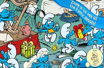 Esconder e procurar: Smurfs espirituosos em português
