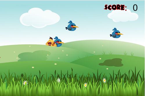 Angry zombie birds in Russian