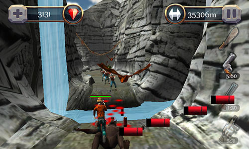 Canyon hunter: Run and shoot скриншот 1