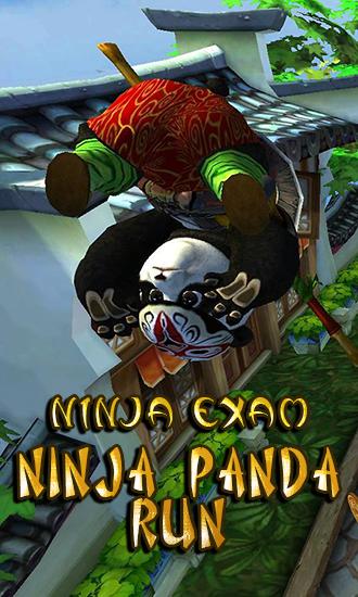 Ninja panda run: Ninja exam captura de tela 1