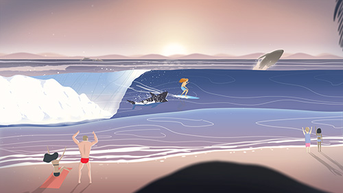 Go surf: The endless wave für Android