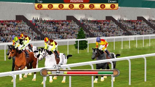 Horse racing simulation 3D captura de tela 1