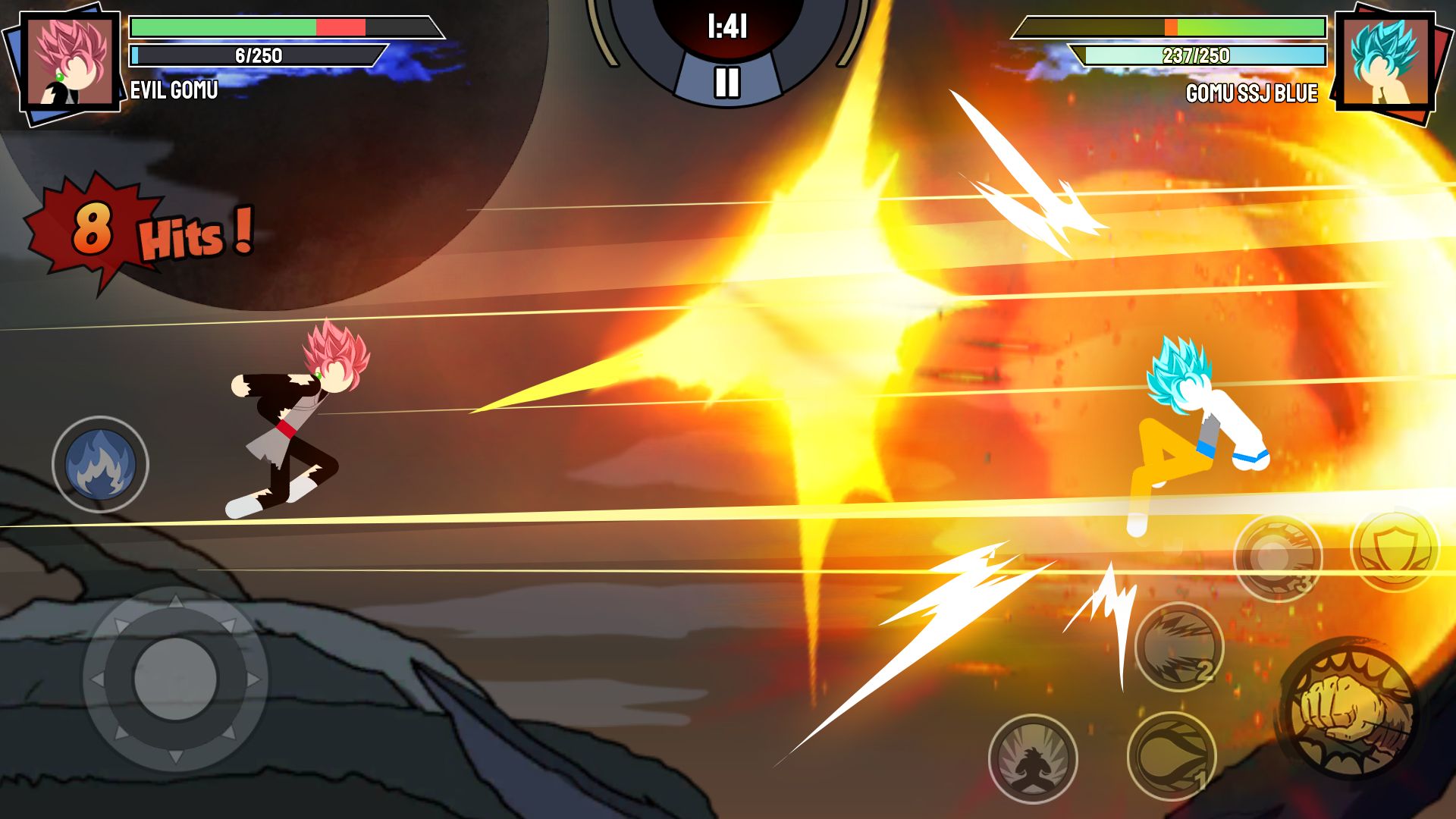 Stickman Warriors - Super Dragon Shadow Fight screenshot 1