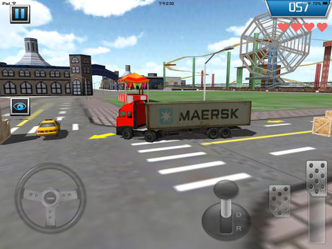 Le Parking des camions 3D en russe