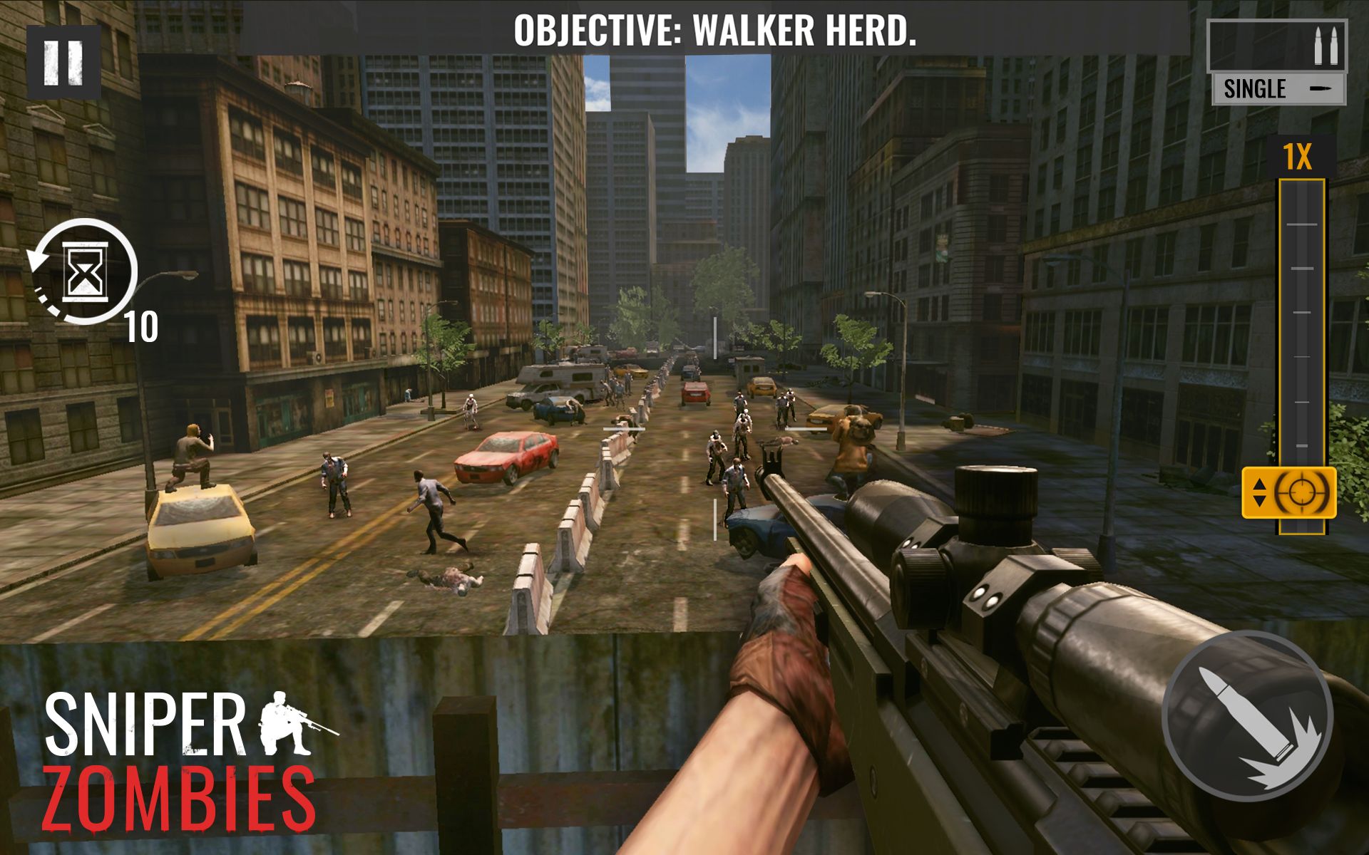 Снайперские зомби скриншот 1