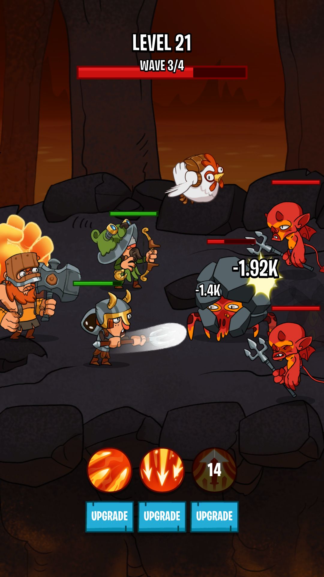 Semi Heroes 2: Endless Battle RPG Offline Game captura de pantalla 1