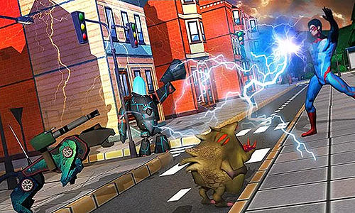 City heroes 3D: Aliens war for Android
