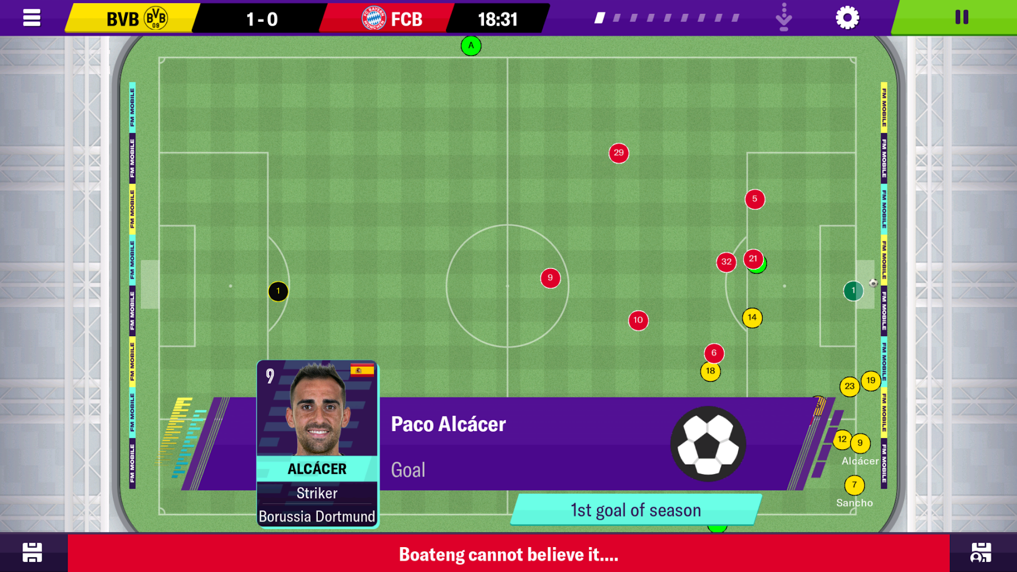 Football Manager 2020 Mobile screenshot 1