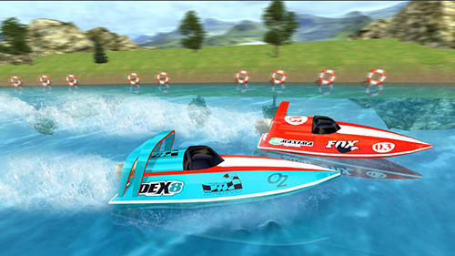 Powerboat race 3D screenshot 1