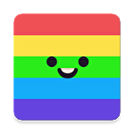 Danger rainbow icon