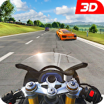 Racing moto 3D Symbol