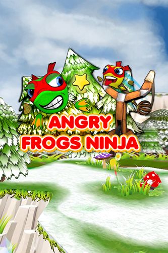 ロゴAngry frogs ninja