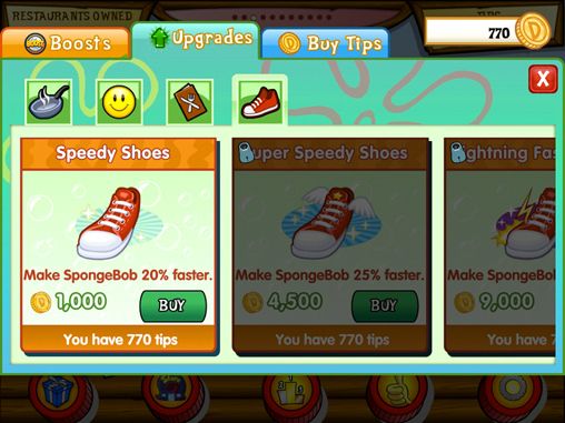 spongebob diner dash iphone