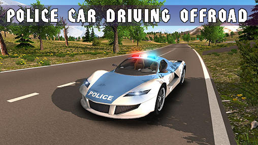 Police car driving offroad captura de tela 1