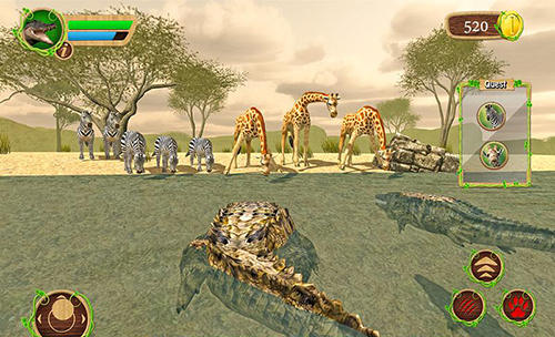 Furious crocodile simulator captura de tela 1