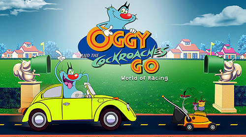Oggy and the cockroaches go: World of racing screenshot 1