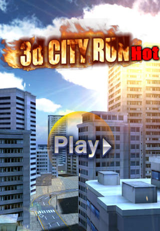 logo 3D City Run Hot