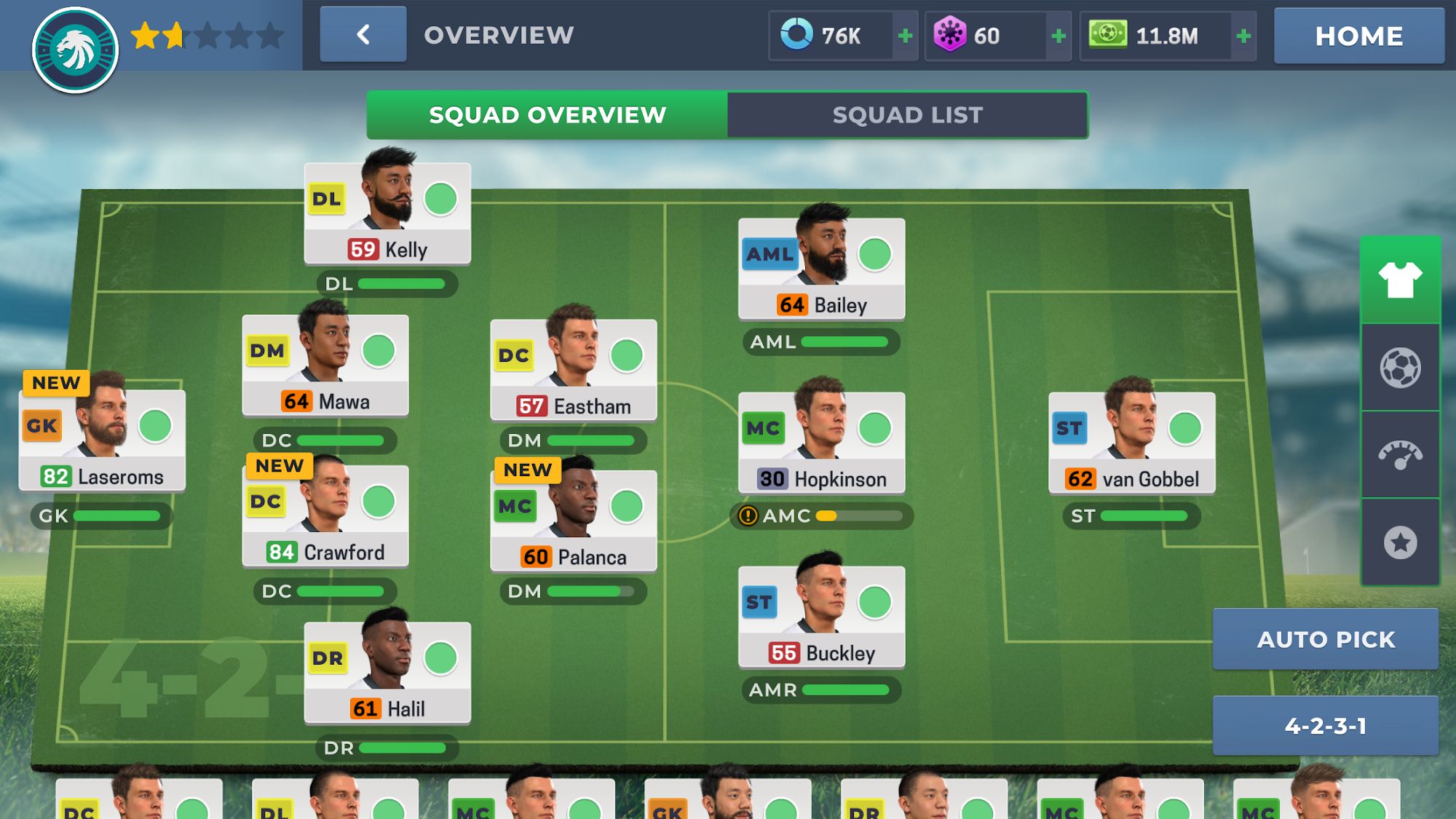 Matchday Manager: Football für Android