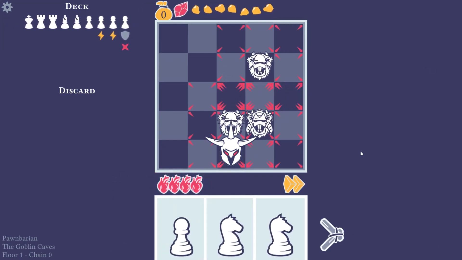 Pawnbarian: a Puzzle Roguelike for Android