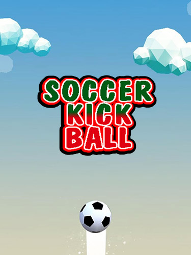 Soccer kick ball icon