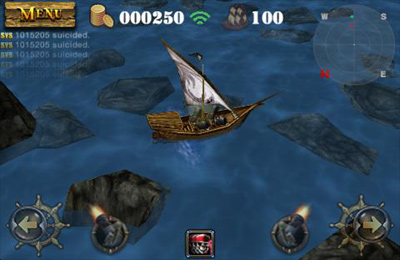 Piratas 3D Mestre de canhão para iPhone grátis