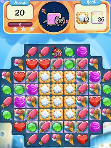 Gato Nyan: Ordena caramelos para iPhone gratis