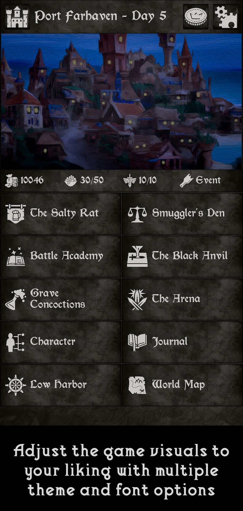 Grim Tides - Old School RPG screenshot 1