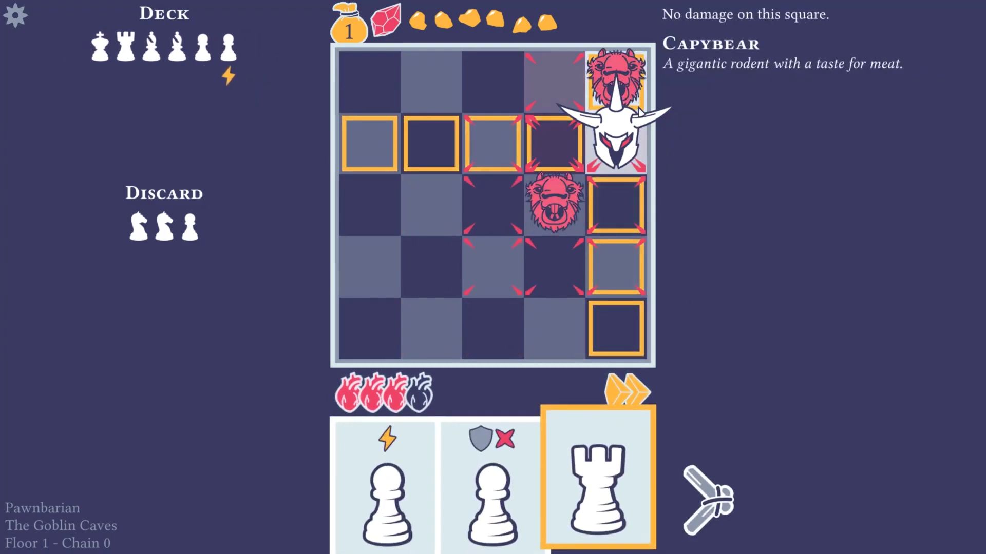 Pawnbarian: a Puzzle Roguelike for Android