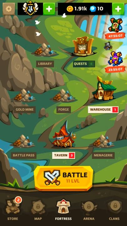 Legionlands - autobattle game for Android