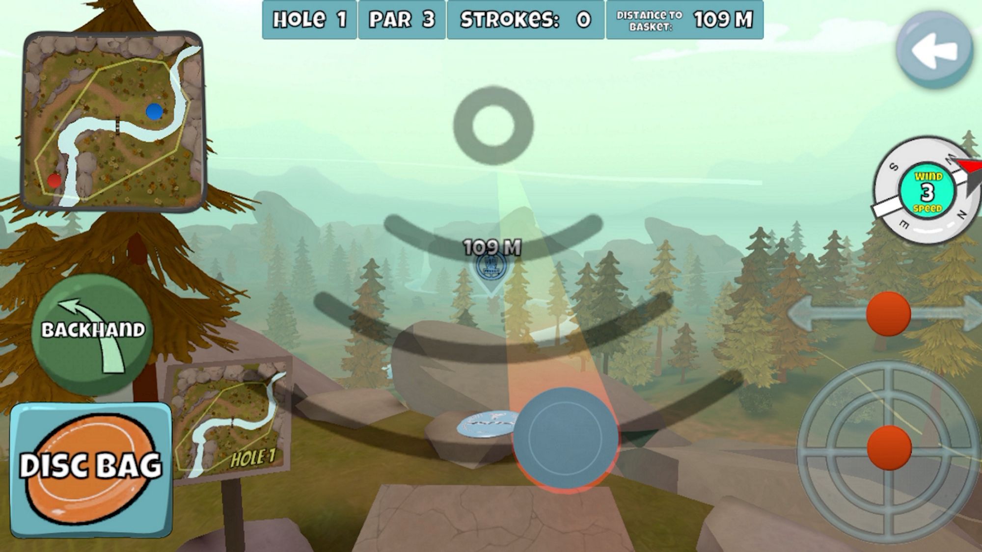 Disc Golf Valley. Гольф игры Android. Зеленая Долина игра.