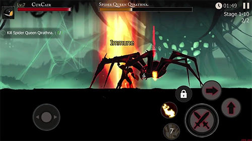 Shadow of death. Dark knight: Stickman fighting для Android